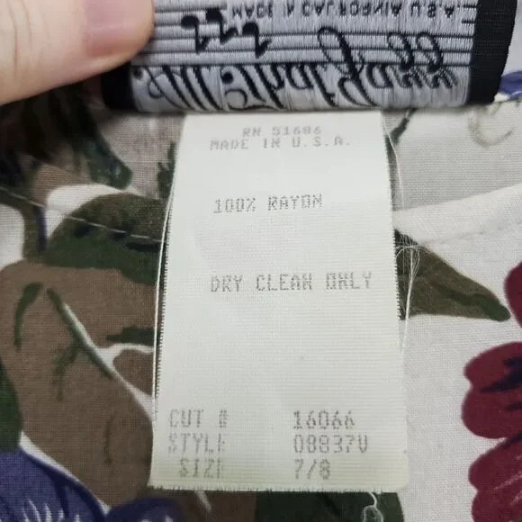 7/8 All That Jazz Midi Dress Plum Purple Floral Short Sleeve Vintage 80's 90's - Picture 7 of 14